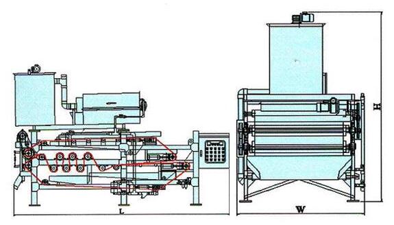 帶式壓濾機結構